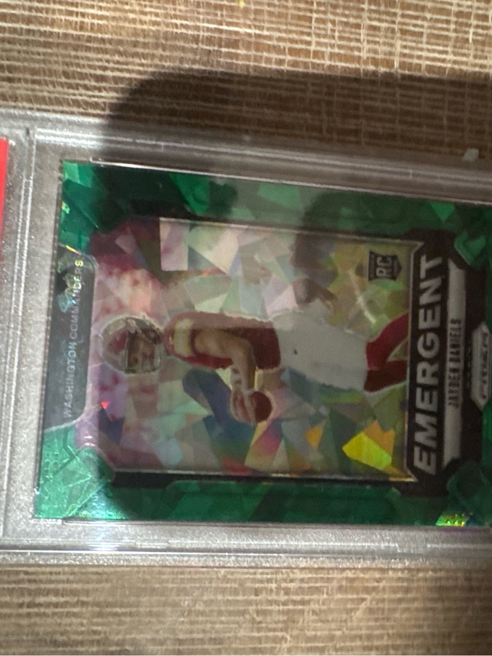NFL Emergent Trading Card - Green Holographic Prism